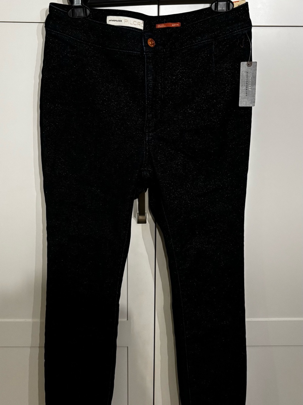 Petite Denim D/F Size 28P - Dark blue Sparkle Fabric